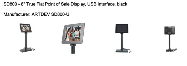 Customer-facing display at checkout